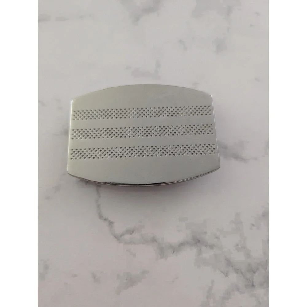 Solid Metal Striped Adidas Belt Buckle